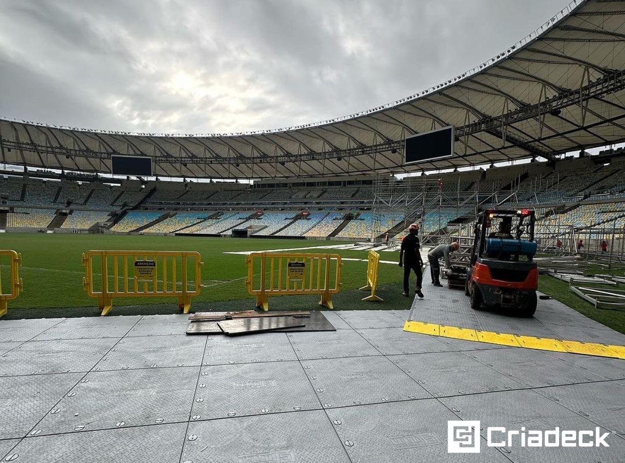 Piso Criadeck Ultra no Paul McCartney - Got Back 2023: Inovação e Segurança no Maracanã.